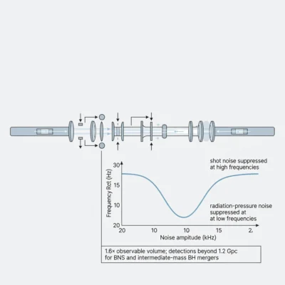 Caltech, MIT і колаборація LIGO-Virgo-KAGRA знизили квантовий шум детекторів частотно-залежним стисненням